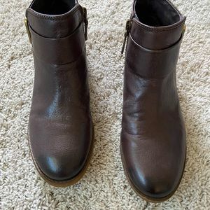 Franco Sarto Kelby Holmes Dark Brown Ankle Booties